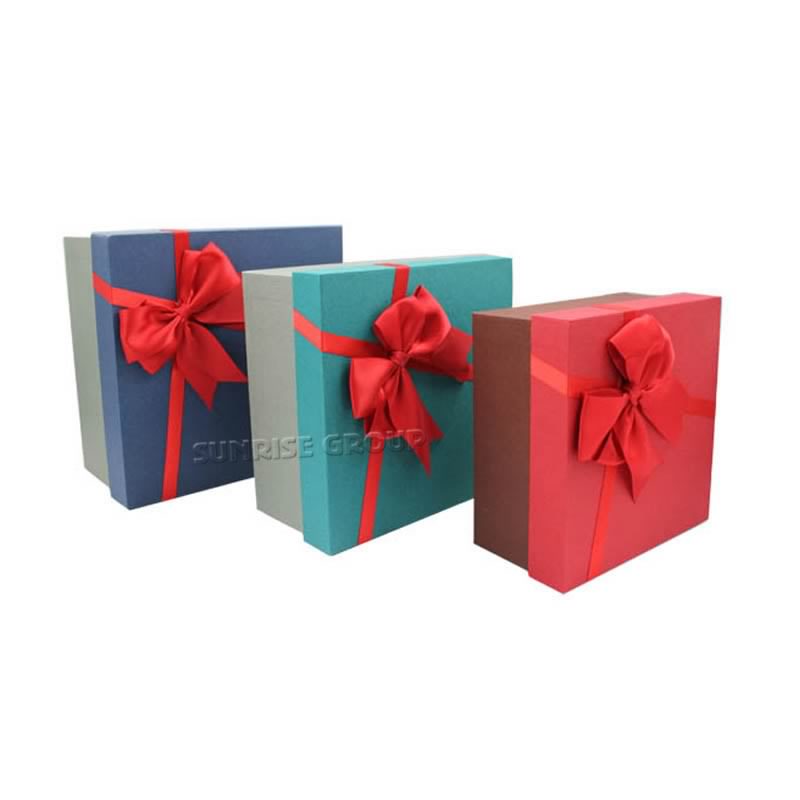 Papel impresso caixa de presente de embalagem de doces de presente de Natal personalizado