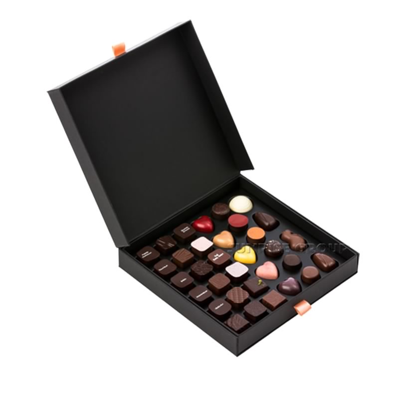 Caixa De Presente De Chocolate Encerramento Magnético Placa De Papel Bonito