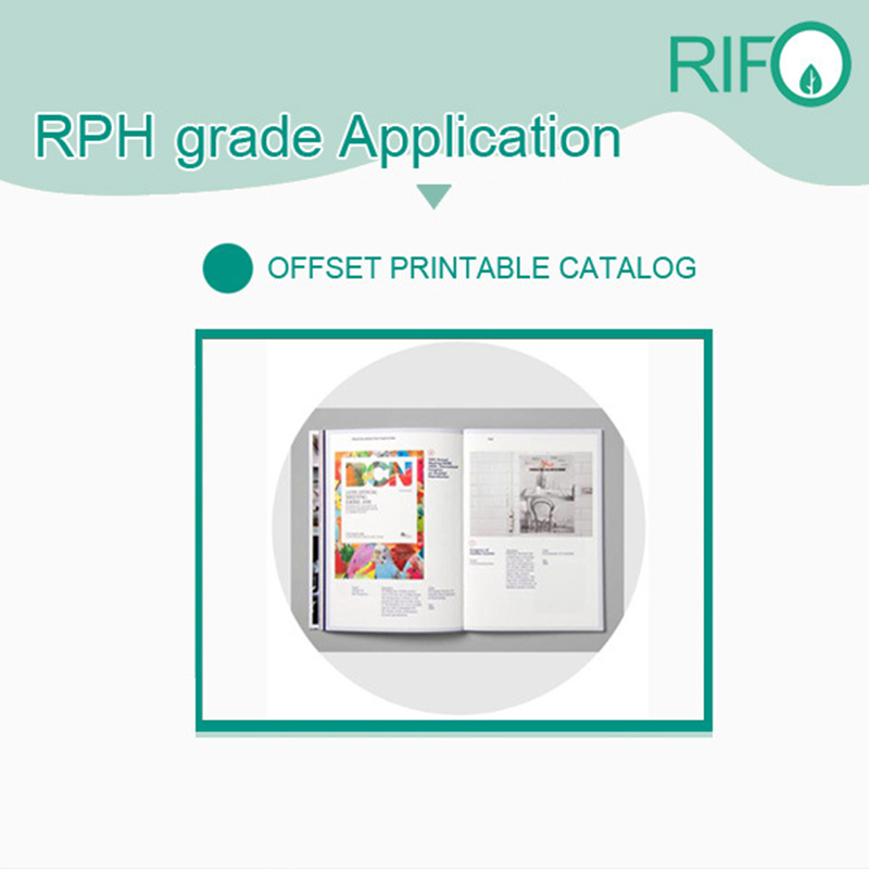 Papel Sintético Branco Rph-100 BOPP para Materiais de Revista Imprimíveis Offset