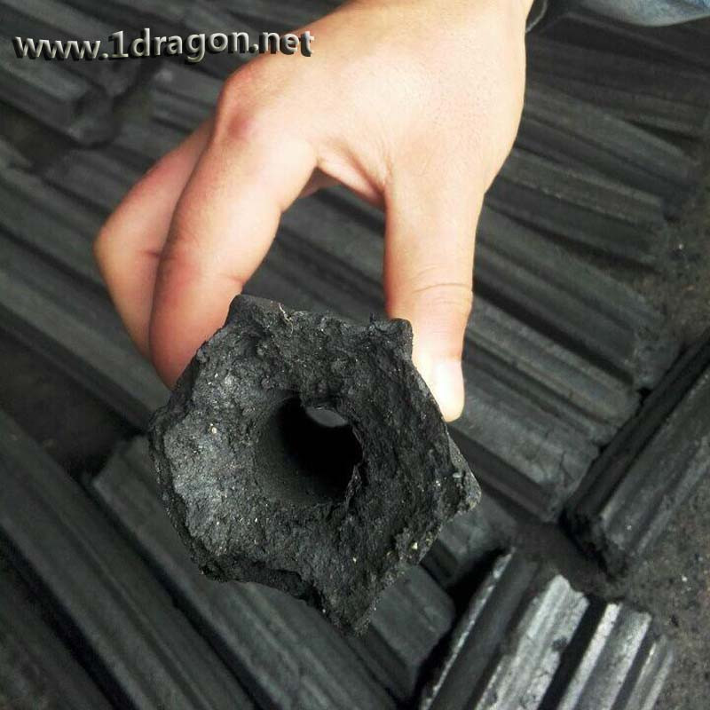 Tipo de carvão preto e briquete de carvão All Shape em hexagonal