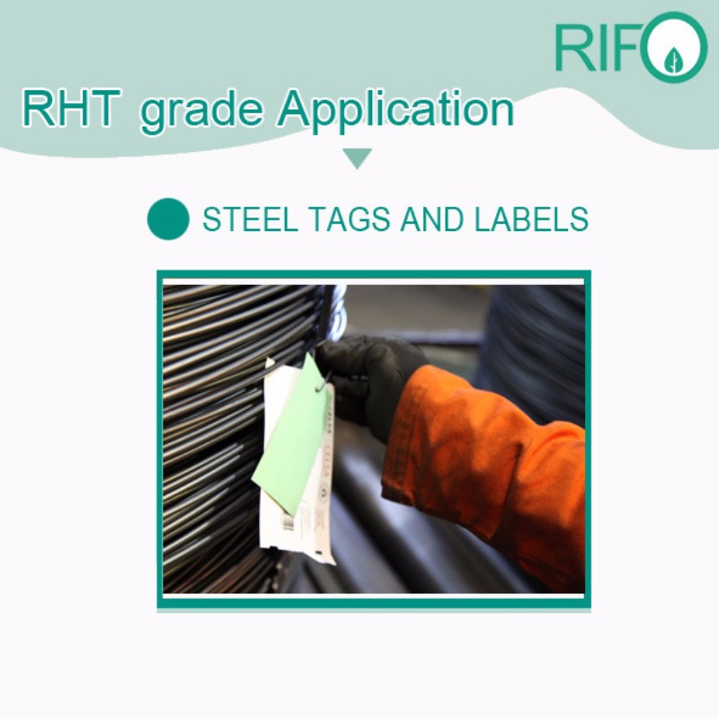 A alta temperatura amigável de Rifo Eco protege matérias primas das etiquetas das etiquetas