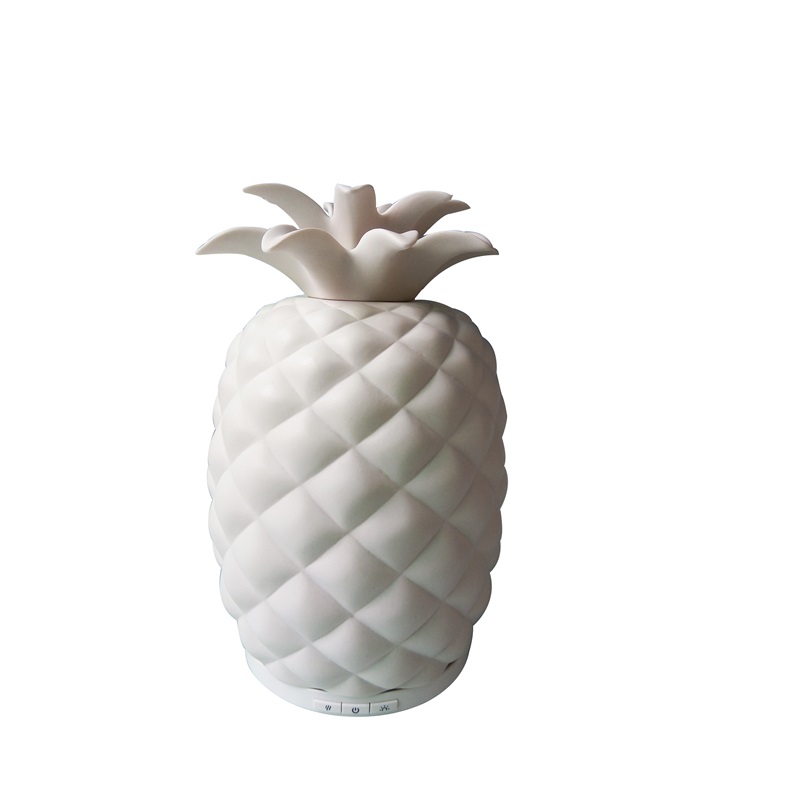 2018 novas invenções exclusivas em forma de abacaxi difusor de aroma de cerâmica