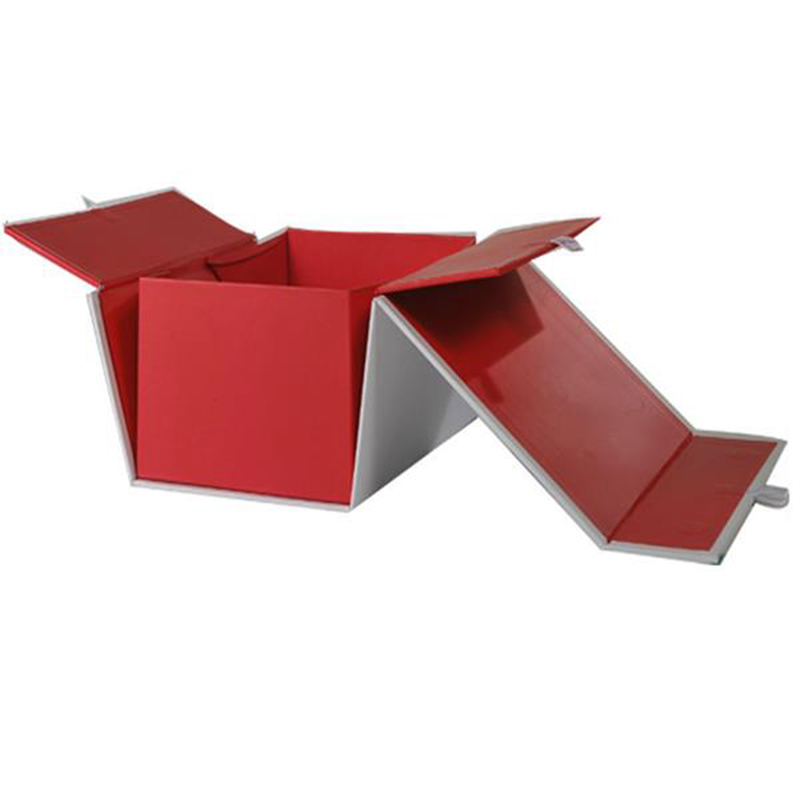 Caixa de presente magnética luxuosa feita sob encomenda da caixa do bloco liso de papel de dobramento do ímã com fechamento do ímã