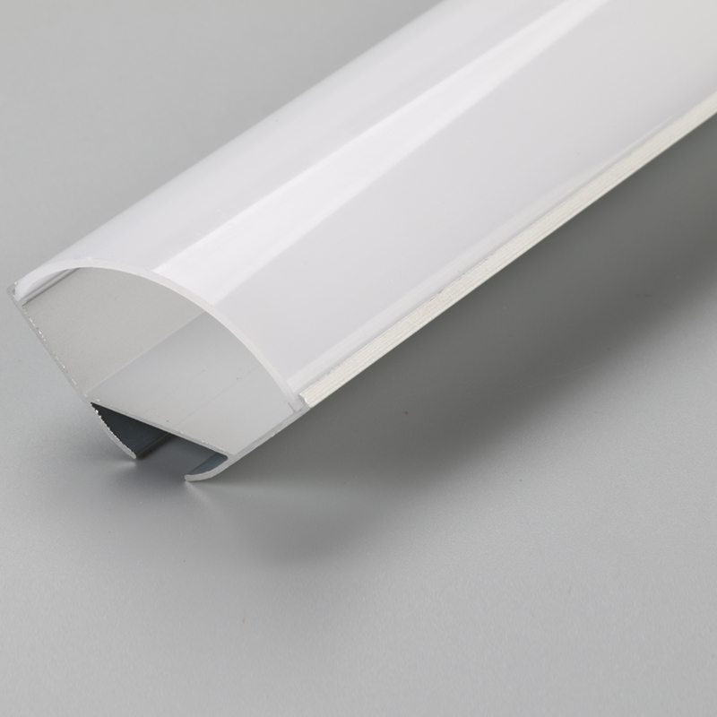 Perfil de alumínio anodizado de canto largo para canal de fita LED