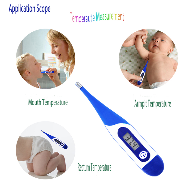 Sonda adulta da temperatura do adulto do corpo humano do termômetro da orelha do contato do agregado familiar