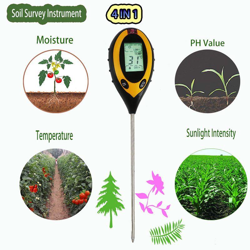 Marcas pessoais solicitam alta precisão Testador de solo Termômetro PH Medidor
