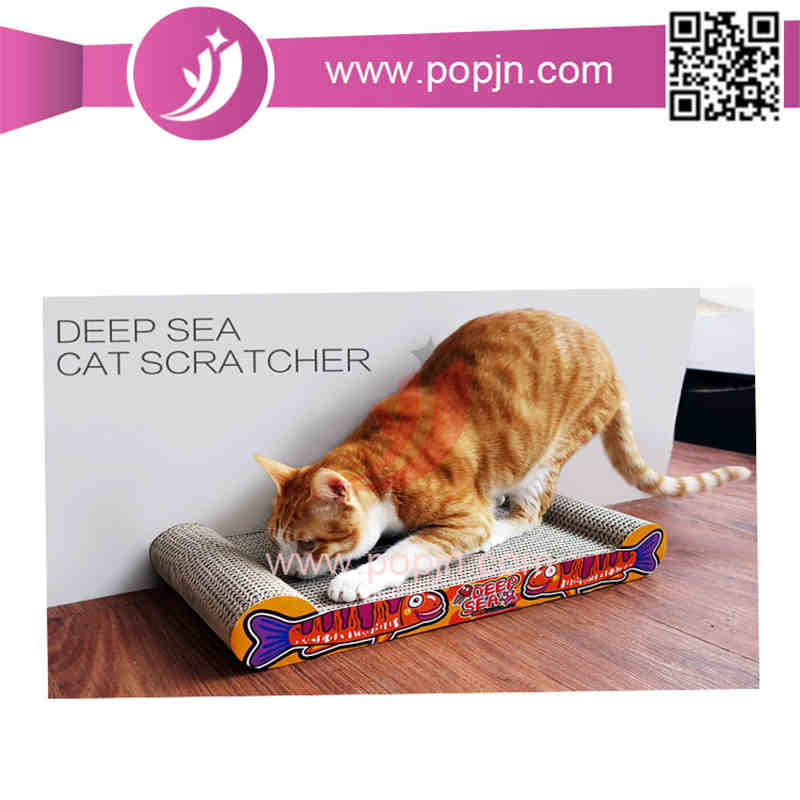 Scratcher de gato atrativo de papel ondulado de Fashinable