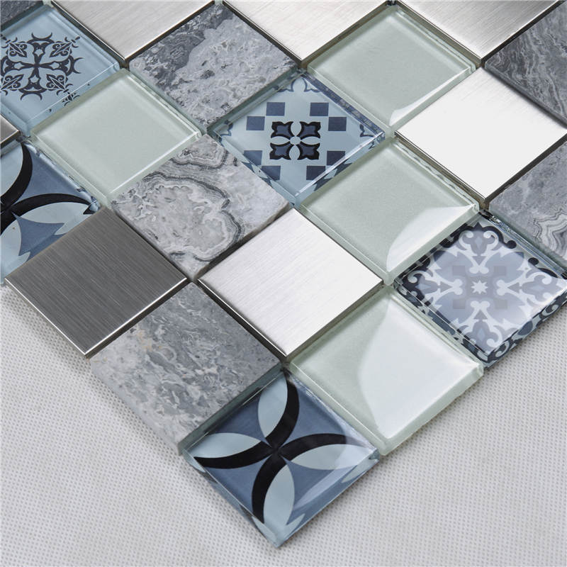 HUV20 Home Depot Antigo Padrão de Design Cristal De Vidro Telha de Mosaico Marroquino Para Cozinha Decoração Da Parede