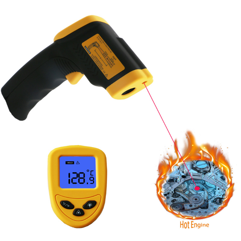 -50 ~ 380 termômetro industrial infravermelho múltiplo da precisão alta