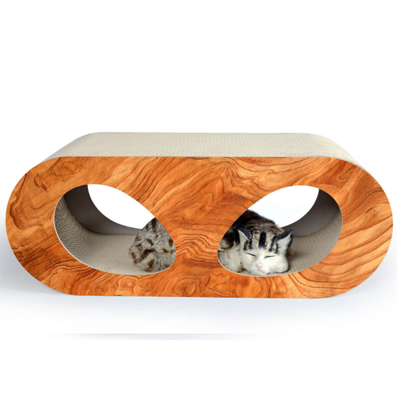 YJ Display Eco-friendly Pet Supply Corrugated Cat Scratcher Lounge