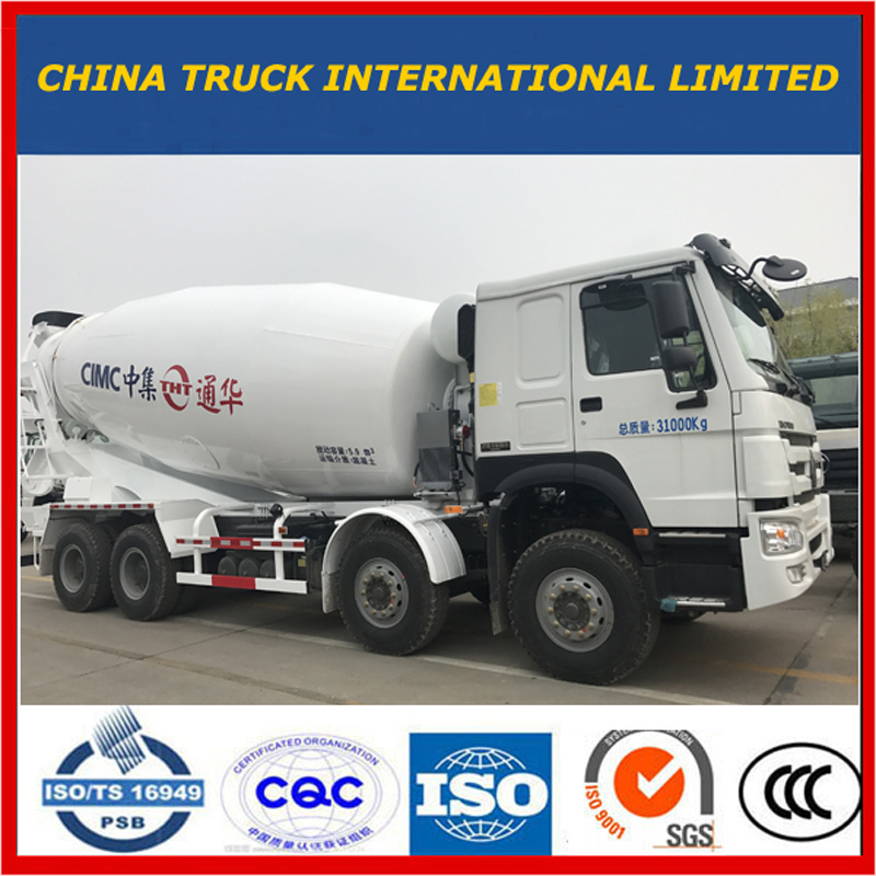 Caminhão diesel do misturador concreto do cimento resistente de HOWO 6 * 4 8m3