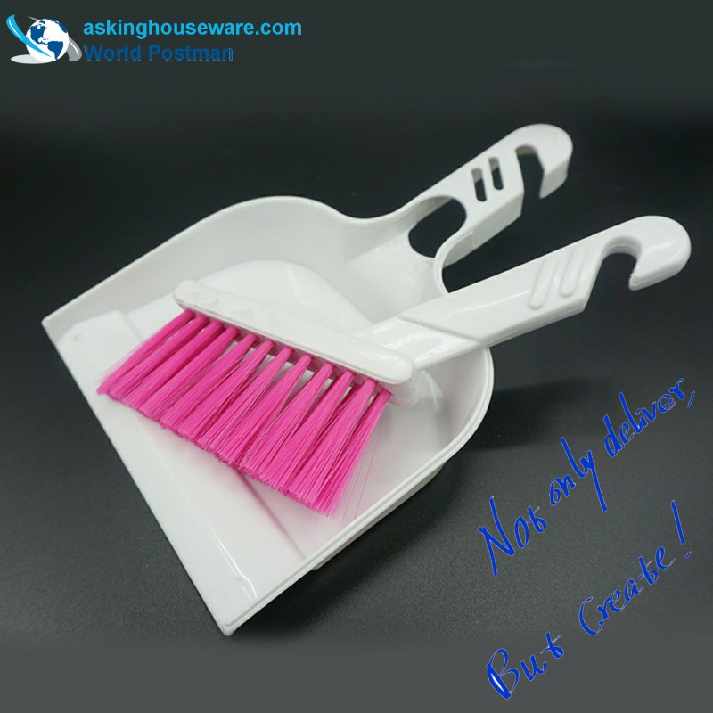 Escova pequena da escova do Dustpan do tamanho de Akbrand com a escova da forma de L