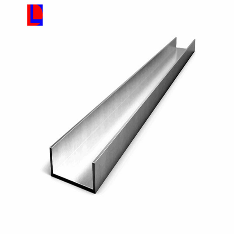 Perfil de extrusão de superfície anodizado u canal de alumínio