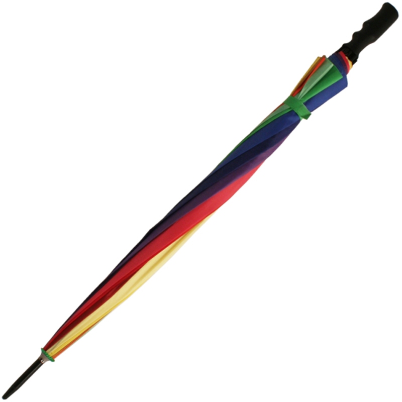 Guarda-chuva impermeável personalizado colorido do golfe do logotipo do arco-íris para a promoção