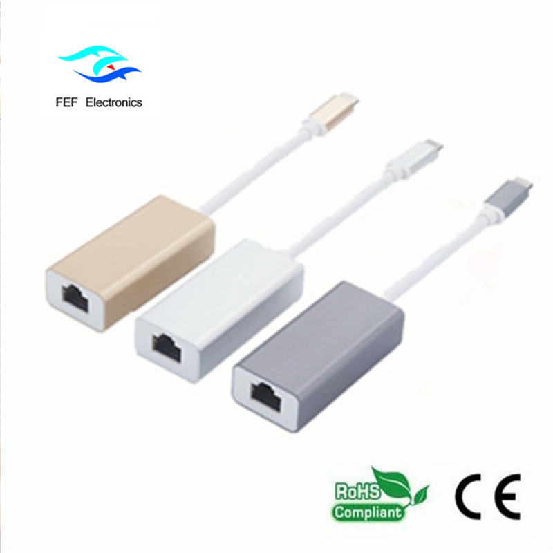 USB Tipo C Para HDMI Conversor de cabo de conversão Macho ABS Shell suporte a 4K 60Hz Código: FEF-USBIC-015