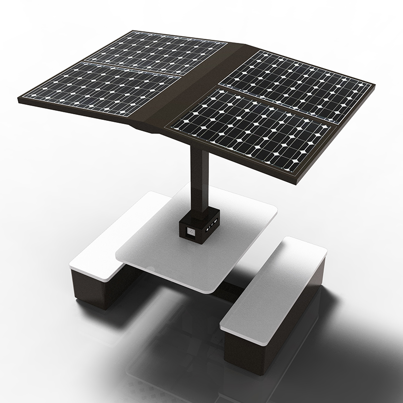 Fábrica de banco movido a energia solar de mesa de piquenique inteligente na China