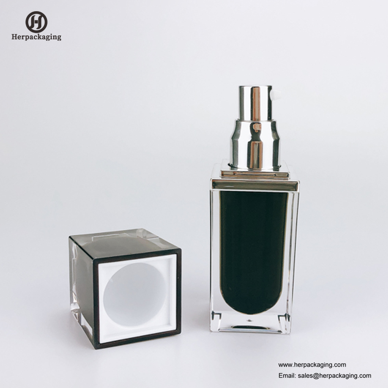 HXL326 Vazio Acrílico creme airless e Lotion Bottle recipiente de cuidados com a pele embalagem de cosméticos