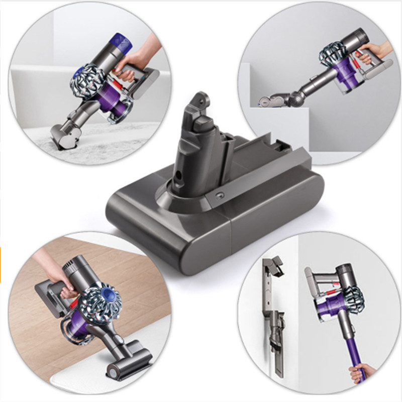 Com que frequência preciso substituir as baterias do meu Dyson V6?