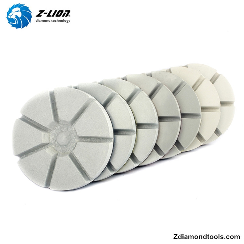 Z-LION ZL-16AD Resinas para polimento de diamante com concreto seco e discos de polimento