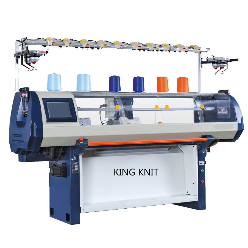 Máquina de tricotar plana automática para computador