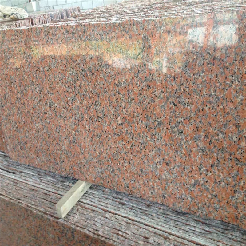 Lajes de granito vermelho de bordo G562