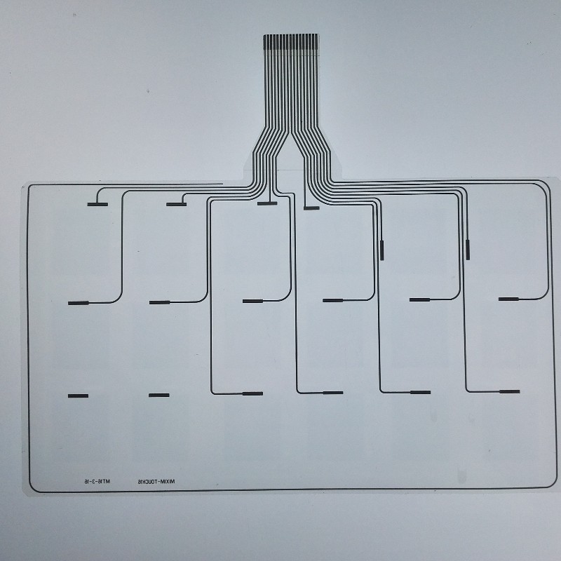 Interruptor de linha de impressão condutora de pasta de prata PET