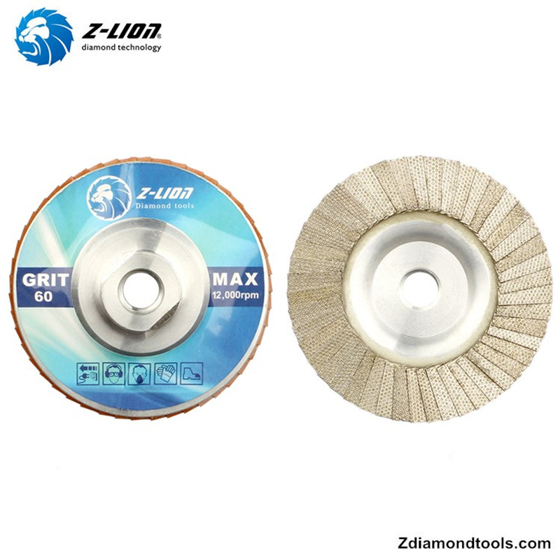 ZL-WMCY01 disco de polimento de alumínio com 4 diamantes com rosca para cerâmica, aço