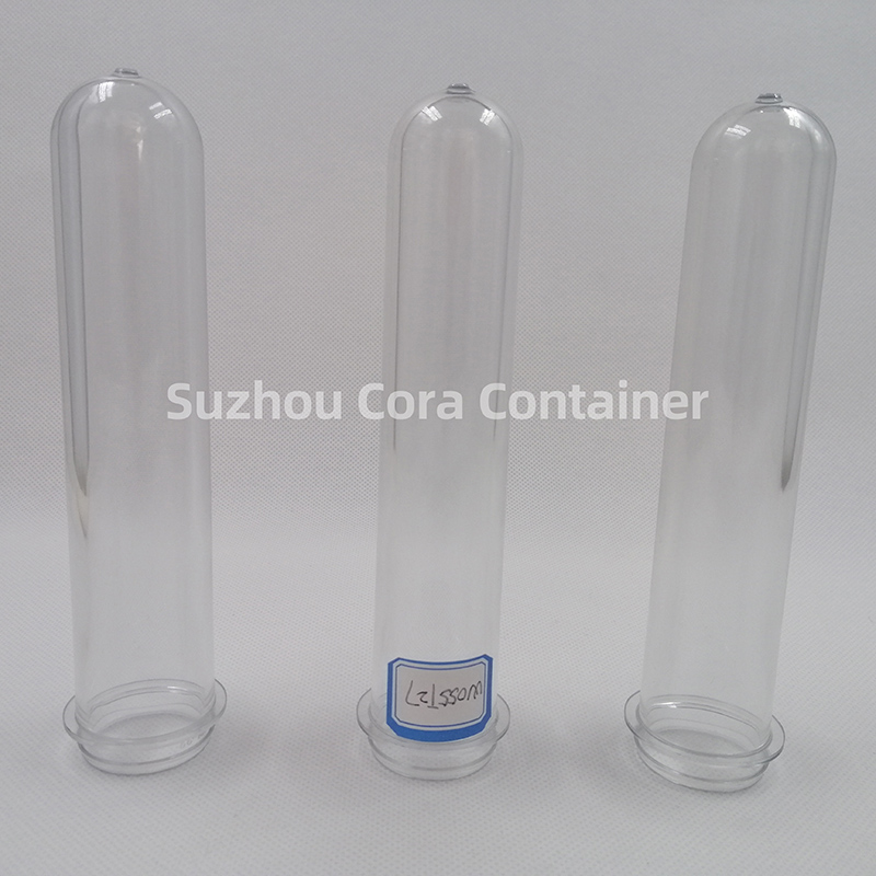 Pré-forma de espuma da garrafa do animal de estimação do pescoço de 27mm 55g Size32mm para o empacotamento cosmético