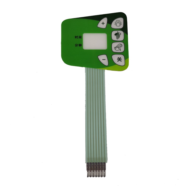Factory PET Custom Flexible Digital Printing Membrane Keypad Switch With Leds