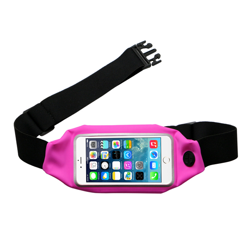 Modelo barato Rose Pink Sport Waterproof Touch Screen Celular Bag para correr