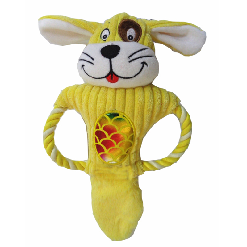 Brinquedo de cachorro de pelúcia de alta qualidade para animais de estimação squeaky toy for fun