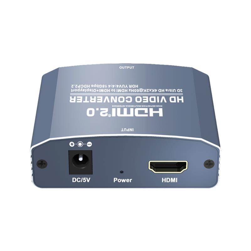 3D Ultra HD 4Kx2K @ 60Hz HDMI para HDMI + DP Conversor Suporte HDMI2.0 18Gbps HDR YUV4: 4: 4 HDCP2.2
