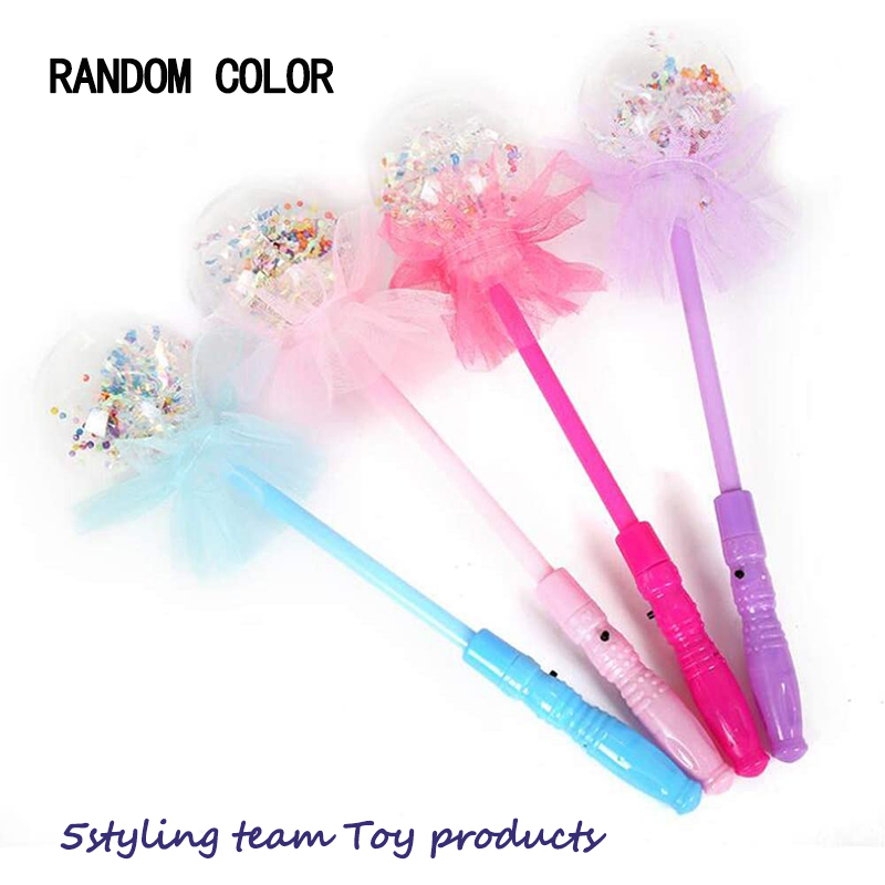 Brinquedos luminosos, varinhas mágicas brilhantes, varinhas grossistas de Sete cores, Bola de estrela, Venda a quente, atividades de Mercado Bobo Bola noite, pequenos presentes