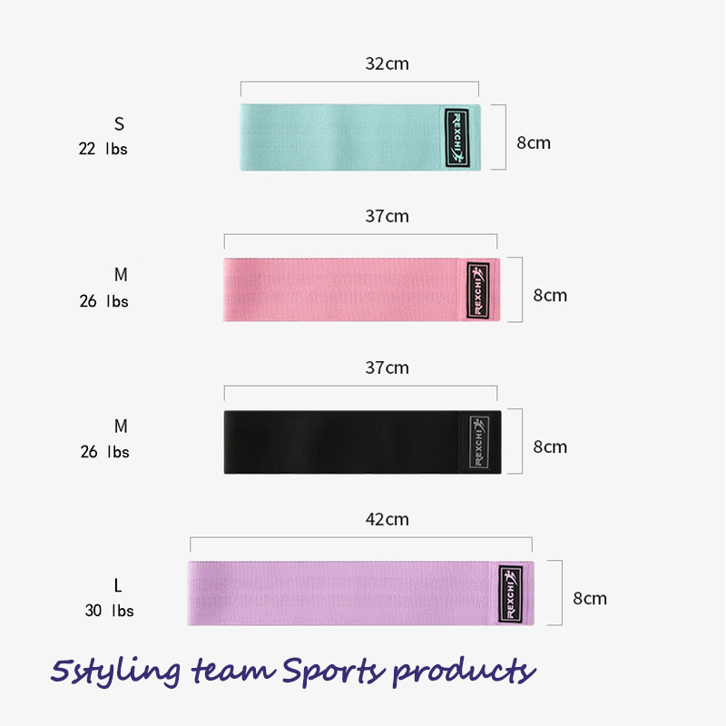 Rexchi \/ Reich yoga com anel no quadril Resistência ao yoga com agachamento fitness faixa elástica faixa de tensão tricô
