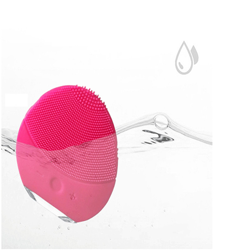 2020 Elétrico Escova De Limpeza Facial Silicone Sonic Vibração Mini Cleaner Deep Pore Cleaning Pele Massagem escova de rosto
