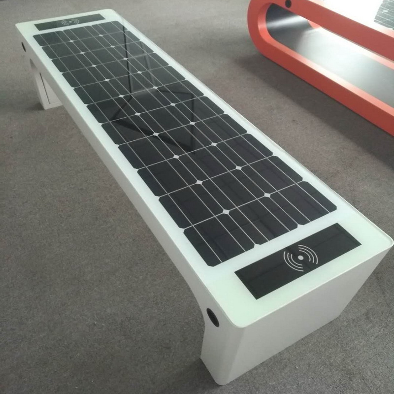 Melhor Design Branco Cor Solar Energia Móvel Carregamento WiFi Hotpot Smart Garden Bench