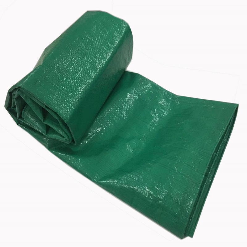 Cor verde HDPE tecido encerado tecido PE laminado PE lona caminhão tampa encerado folha de plástico
