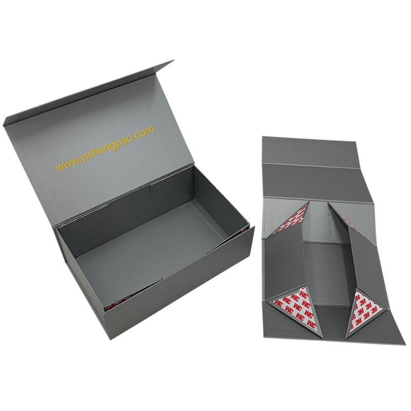 Caixa de armazenamento Dark Grey Folding Caixa personalizada Presente