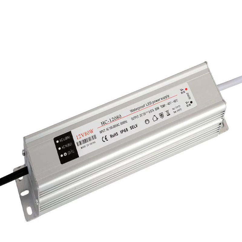 12v80w pressão estável tensão constante Da água à Prova de LED alimentação de Energia de comutação