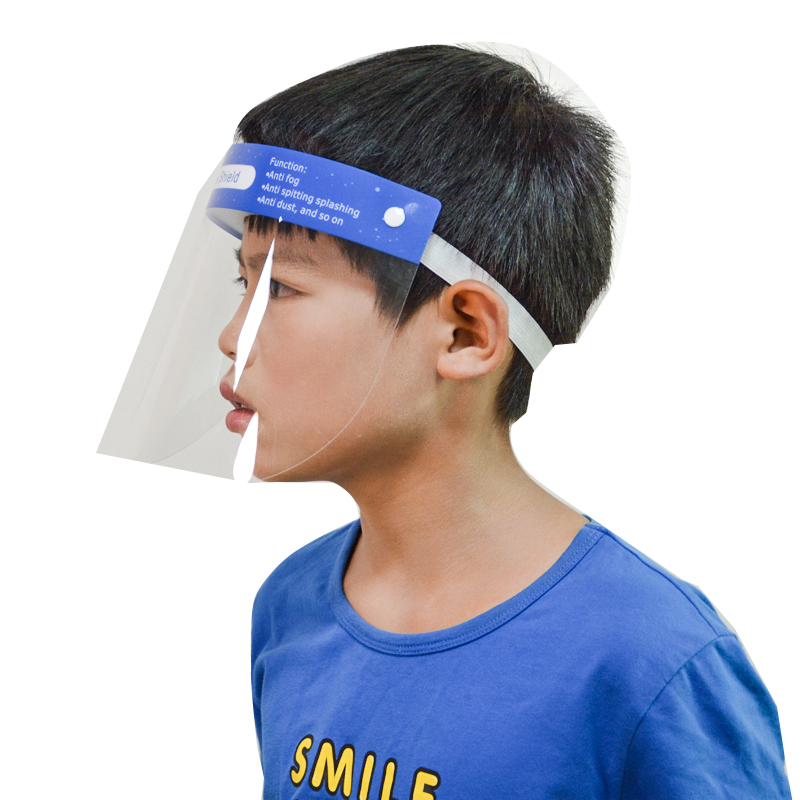 Protetor facial anti-nevoeiro transparente para crianças protetor facial protetor facial de segurança