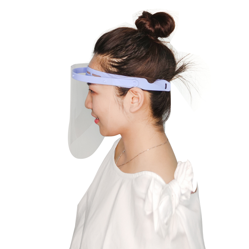 Proteção facial reutilizável à prova de respingos anti-nevoeiro proteção facial ajustável com faixa elástica