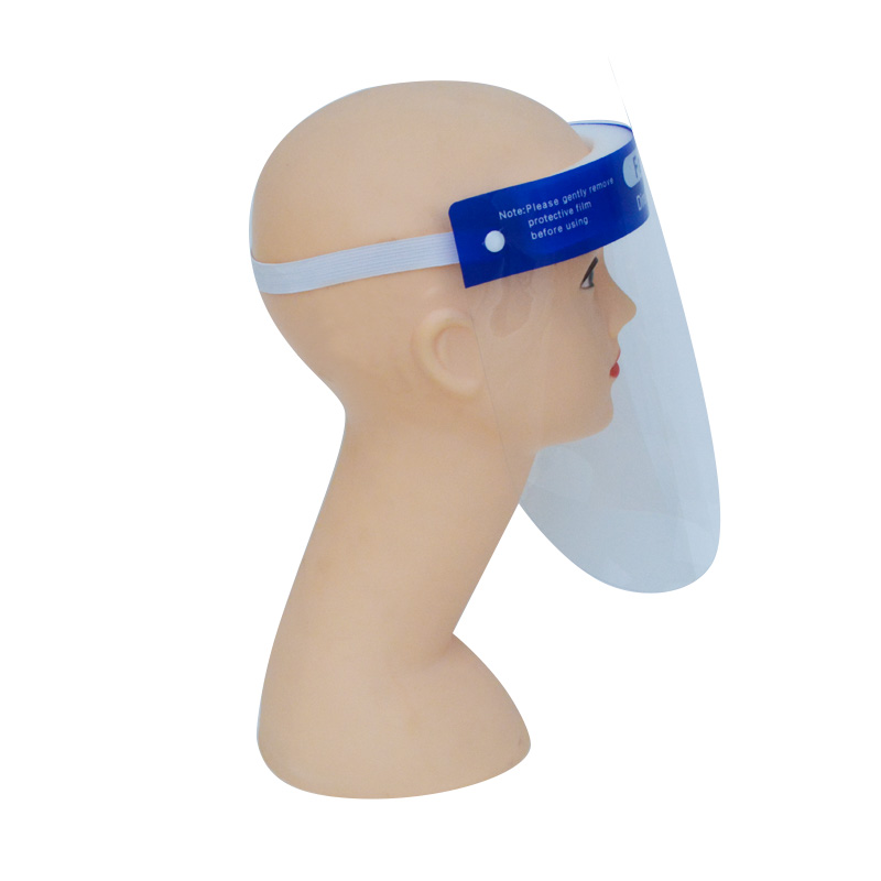 Visor facial de plástico transparente protetor anti respingos Visor facial protetor facial