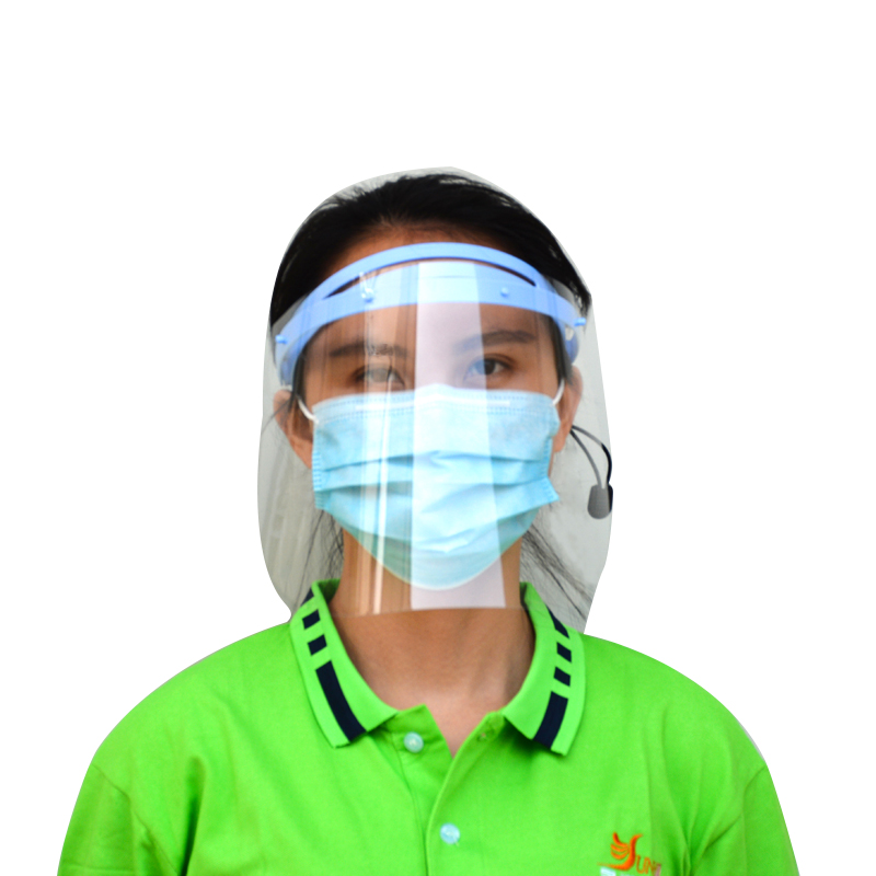 EN 166 Anti-névoa Visor Guarda de Resgate de Órgãos Full Face Adjustável Escudo de Cara Com 10 telas substituíveis
