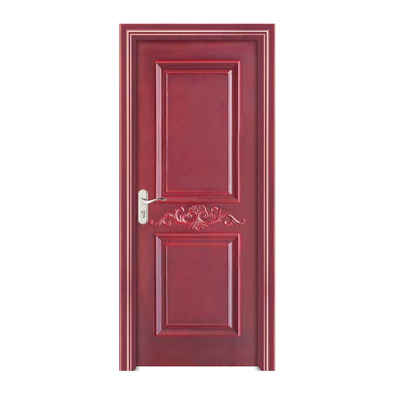 China wpc porta skin Paint madeira porta de vaivém interior à prova de som portas à prova de mofo com fechadura