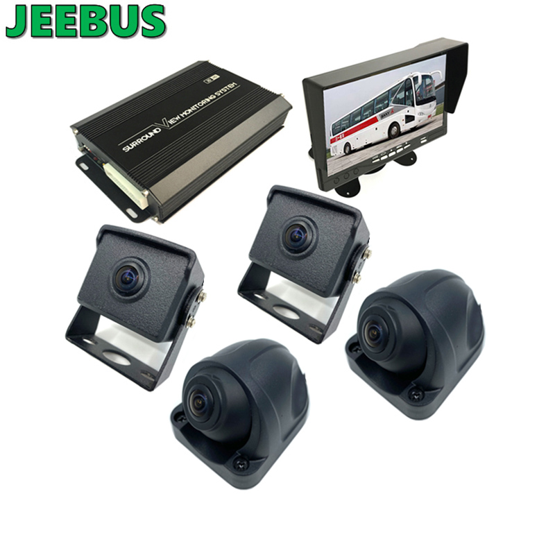 Supper HD 3D Car 360 Graus Surround Bird View Sistema de monitoramento 4 * 180 graus Câmera para caminhões dirigindo Segurança