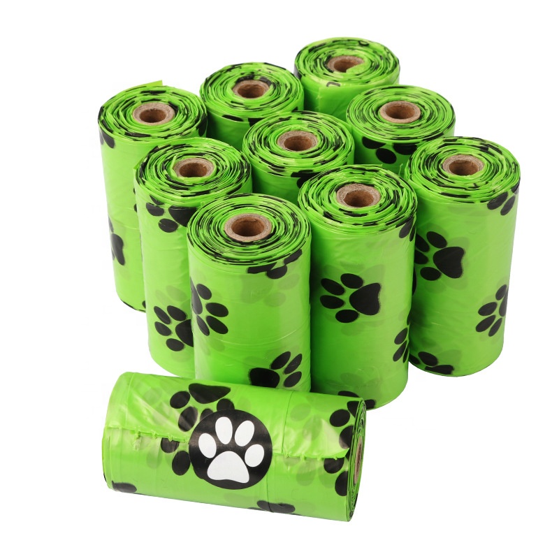 Biodegradante Poo Dog Bag Pet Cat Waste Poop Clean Pick Up Sacos de lixo embalagem Ambiental