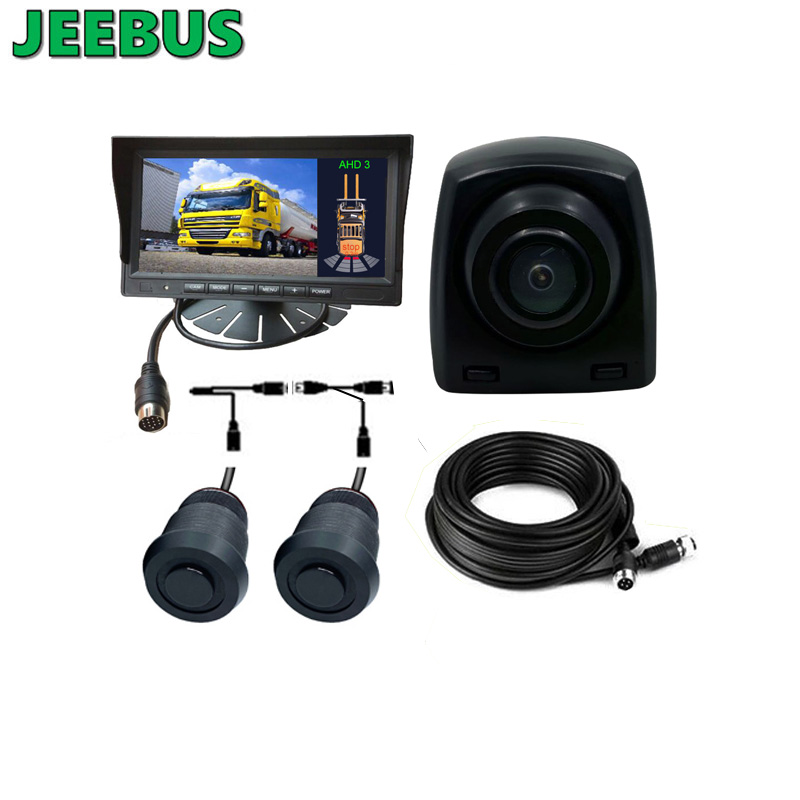 HD Night Vision Car Reverse Camera com 2Sensores Ultasonic Digital Detection Radar Parking System