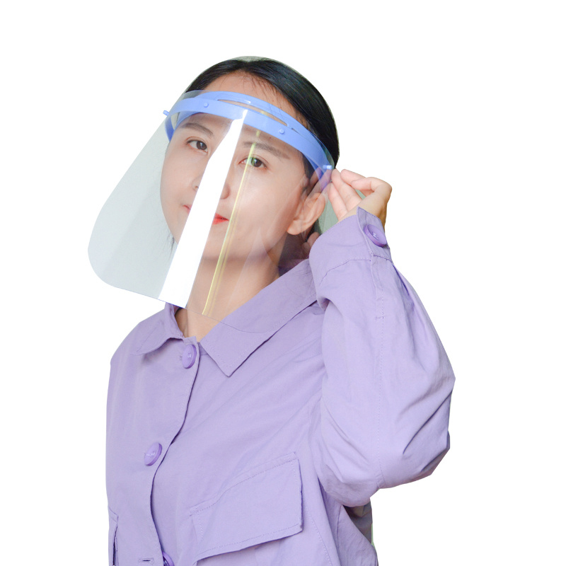 Visor dentário reutilizável de 0,25 mm anti-respingo protetor facial ajustável transparente para venda