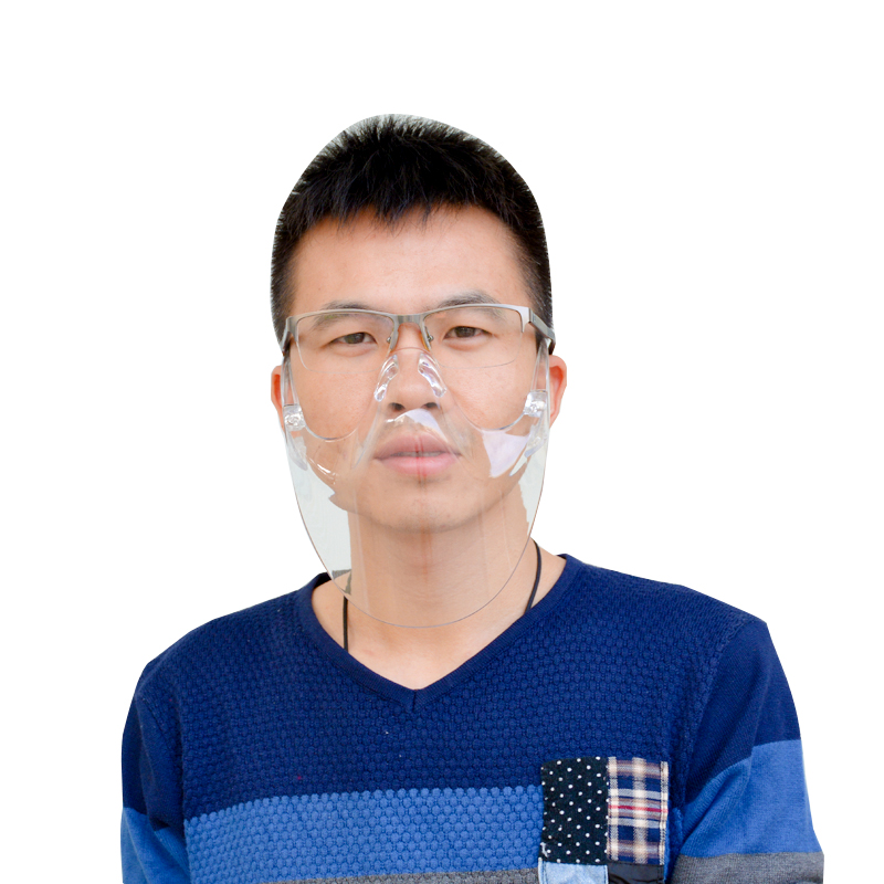Equipamento de segurança antiembaçante protetor facial de bloco de plástico de isolamento personalizado