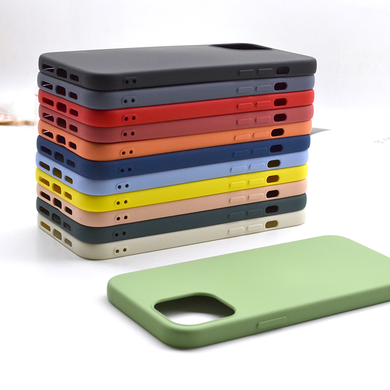 Nova capa de telefone de silicone líquido de silicone para iPhone 11 Pro Max XS XR 6 6 Plus 6S 7 8 celular capa de proteção